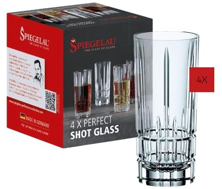 Spiegelau & Nachtmann Perfect Serve 4500170 - Juego de 4 vasos de chupito (cristal, 55 ml)