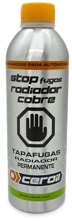 CEROIL Stop Fugas Radiador Cobre 500 ml – Sellador Circuito Refrigeración Motor – Repara Microfugas en Radiadores y Calefacción – Compatible con Anticongelantes