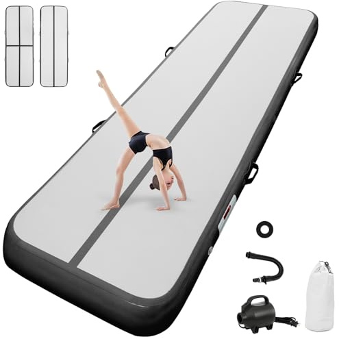 airtrack matte mit elektrischer Luftpumpe 20cm hoch 5M Tumbling Matten Aufblasbare turnmatte Matte gymnastikmatte Yogamatte Camping Trainingsmatte