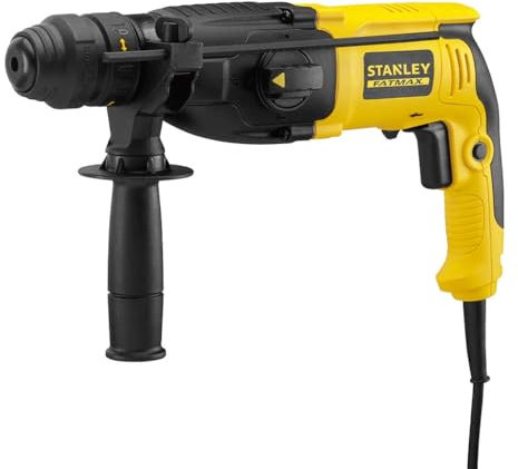 STANLEY FATMAX SFMEH210K-QS - Martillo combinado SDS Plus 800W, 2.4J, incluye maletín
