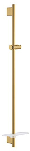 Grohe Duschstange 90 cm mit Metallwandhalterungen, Serie Rainshower SmartActive, 12 x 7,8 x 90 cm, Gold gebürstet (Referenz: 26603GN0)