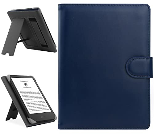 HoYiXi Étui Universel pour 6-6.8'' Kobo/Pocketbook/Tolino/Sony E-Book Reader 6.8 Kindle Paperwhite/6 Nouveau Kindle 2022 & 2019/Kobo Clara HD/Kobo Clara 2E Coque Housse avec Support, Bleu