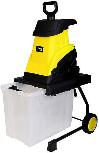 UPIKIT Biotrituratore da Giardino 2500 W, biotrituratore, Contenitore di Raccolta da 45 Litri, capacità di Taglio Massima di 40 mm, biotrituratori e cippatrici da Giardino, Linea elettrica da 30 m