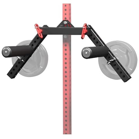 HMWOKPOT Lateral Raise Attachment Fits for 5/8 Aperture Racks, Plate Loaded Deltoid and Shoulder Press Machine Upper Body Strength Trainin