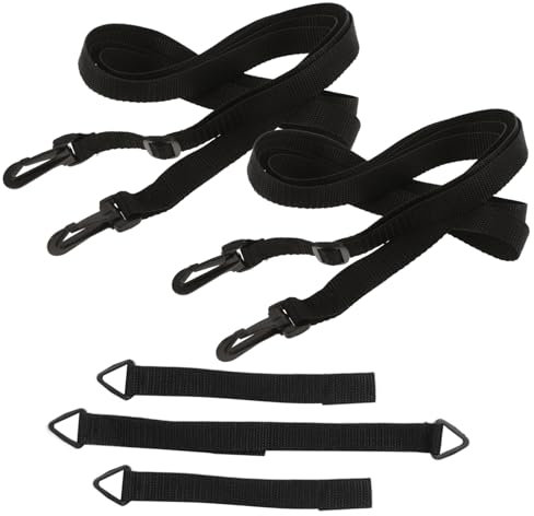 INOOMP Sangle de Fixation pour Parasol Lot de 5 Sangles Réutilisables Anti-Usure Stabilisateur Coupe-Vent Réglable pour Parasol de Terrasse Parapluie Plage Camping pour Extérieur