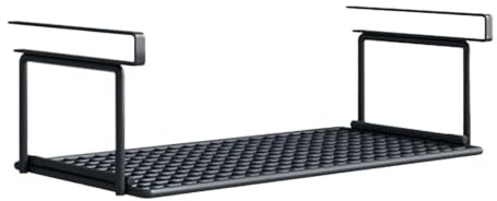Panier de rangement suspendu sous étagère, panier sous étagère, Étagère réglable sous armoire, Plateau à chaussures rétractable sous couches, peu encombrant, panier suspendu pour armoire, garde-manger
