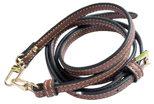 TMTGTS Longchamp Schultergurt 1 Stück Braun Mini Bag Straps Schulterriemen Leder für Minitaschen Crossbody Bag Verstellbar Schultergurt Longchamp Tasche Damen Henkel für Longchamp Trageriemen