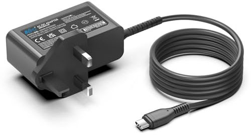 KFD 5V USB C Charger Power Adapter for Focusrite Scarlett 2i2 4i4 4th Gen Focusrite Scarlett Solo 3rd 4th Gen USB Audio Interface W-KING Bluetooth Speaker D8/D8 Mini/D9/X10/X20 UK Mains Adaptor