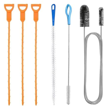 6 PCS Drain unblocker Tools, Shower Drain Unblocker, Multifunctional Sink Unblocker Tool, Plumbing Unclogger Tool for Bathroom Shower Kitchen Plug Hole for Bathroom Shower Kitchen Plug Hole