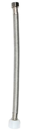 2,2 cm bis 0,95 cm geflochtener flexibler Schlauch aus Edelstahl für Wasser und WC, flexibler Anschluss für WC