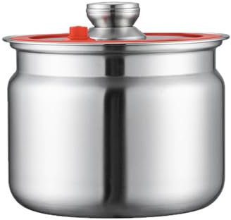 LfrXtra Contenitori Conservazione degli Alimenti in Acciaio Inossidabile Protetti per Chiusura Blocco per Ingredienti A Secco Sfuso