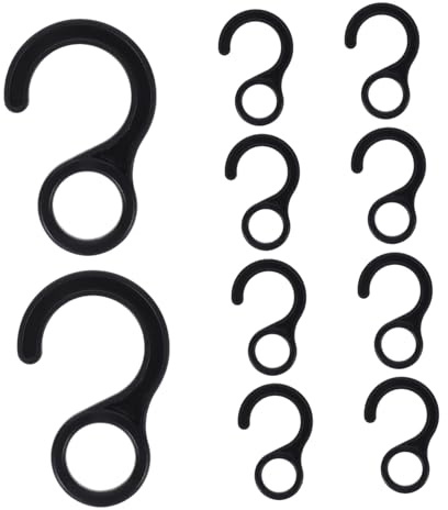 BCOATH 10 Pezzi Ganci in Plastica Resistenti per Campeggio Ganci Leggeri e Versatili per Fissaggio Sicuro Accessori per Ripari e Teloni Outdoor per Avventure e Viaggi all Aperto