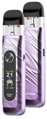 SMOK Novo 6 Kit | 5 W-40 W, 0,96 pulgadas, batería de 1700 mAh, potencia ajustable, MTL-RDL, cartucho de 3 ml con calentamiento automático, 0,6 ohm,vaporizador. (Rosa)