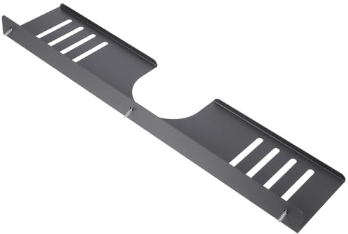 HIAKDOFT Mensola Organizer Bagno Senza Foratura in Acciaio Carbonio Mensola Muro Resistente per Lavello Bagno e Cucina Scaffale Multifunzione sopra Lavabo per Trucco e Igiene Facile da