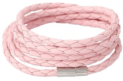 HUIANGLIYG Boho-Armband Aus Geflochtenem Leder Für Damen Und Herren, Schlichtes, Mehrlagiges Lederarmband Mit Verschluss, Verstellbar, Handgefertigt, Vintage-Stil, Schmuckgeschenk