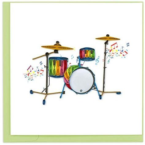 Quilling Card 3D Greeting Cards (Trumpet) (Drum Set(BL1158))