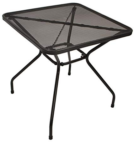 DEGAMO Bistrotisch Classic 70x70cm quadratisch, Streckmetall anthrazit