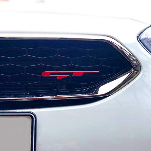 P056 Emblem Aufkleber Passgenau Folie für Logo Front 2er Set Schutzfolie Dekor Selbstklebend Waschstraßenfest Auto (Schwarz)