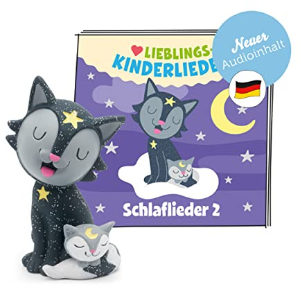 tonies Hörfiguren für Toniebox, Lieblings-Kinderlieder – Schlaflieder 2, Kinderlieder für Kinder ab 3 Jahren, Spielzeit ca. 60 Minuten