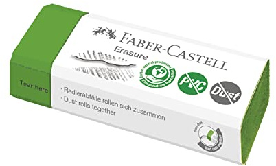 Faber-Castell Radergummi PVC-fri och dammfri, grön (188121)