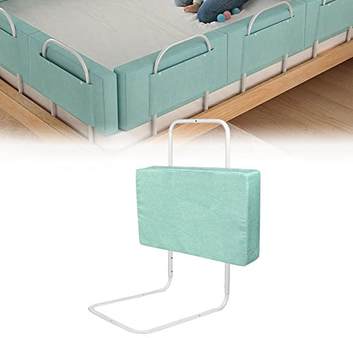 LZQ Kinderbettgitter Bettschutzgitter,Rausfallschutz Bett für Kinder 240cm,Höhenverstellbar Bettgitter für Kinderbetten,Elternbetten und Alle Matratzen Massivholzbetten(Grün)