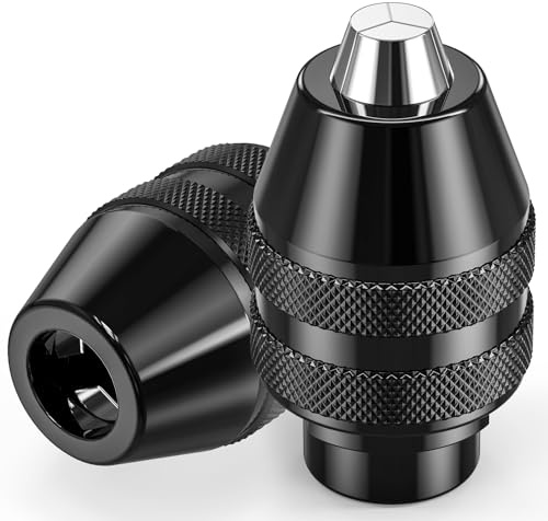4486 Bohrfutter für Dremel, Ancable Schnellspannbohrfutter für Dremel Ersatz 1/32-1/8 Spannfutter Dreibacken Bohrfutter, Bohrer Zubehör für Dremel 4000, 3000, 300, 200, 100, 8200, etc. (2 Stück)