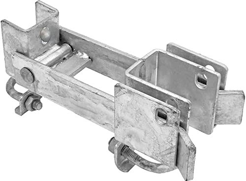 Chain Link Fence Lock Double Gate Latch for 1-5/8 or 2 Frame - Commercial Strong Arm Double Gate Latchs for Metal Gates
