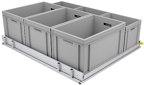 Tinobu Extra breiter Heckauszug für Wohnmobile und Camper, Länge 120cm, Belastung bis 220kg (Breite: 90cm)