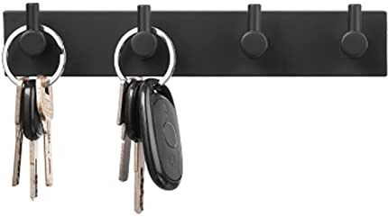 Porte-clés Pour Mur, Crochets Muraux à Suspendre Avec 4 Crochets, Crochets Pour Clés En Acier Inoxydable, Porte-clés Auto-adhésif Pour Clés, Porte-clés Pour Entrée Murale, Couloir