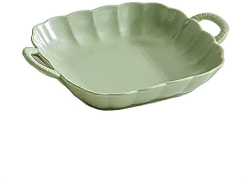 Lasagnera Piastra a doppio orecchio Forno in ceramica for la casa con teglia Teglia da forno piccola resistente alle alte temperature Piatto fondo quadrato Teglia da forno tinta unita Teglie da Forno