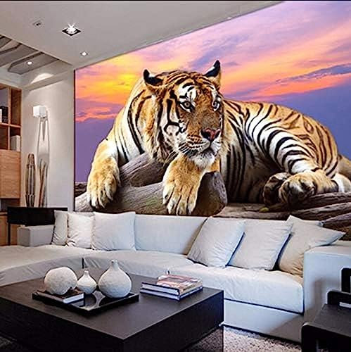 Custom Photo Wallpaper Tiger Animal Wallpapers 3D Large Mural Bedroom Living Room Sofa Tv Backdrop 3D Wall Murals Wallpaper Roll-400x280cm