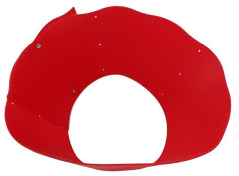 Protector de salpicaduras de silicona ajustable, suministros de cocina, color rojo