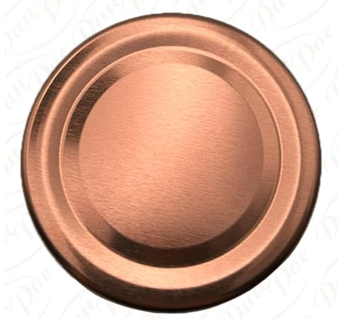 Bronzefarbene Deckel für Marmeladengläser, 70 mm/15 mm, ideal für Konserven, Honig, Marmelade, Chutneys, 10 Stück.