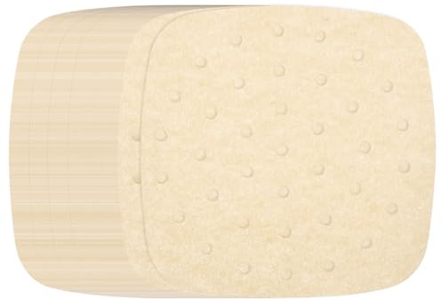 sourcing map Lot de 400 doublures carrées en bambou pour friteuse à air comprimé de 17,8 cm avec trous - Antiadhésives et perforées - Papier sulfurisé jetable pour friteuses à air chaud - Marron