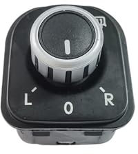 MKVAXR for Jetta MK5, Golf MK6 Rabbit, EOS, Passat B6 3C, Tiguan, Seat Alhambra, verchromter Schalterknopf zur elektrischen Seitenspiegeleinstellung 5ND959565B Seitenspiegelschalter