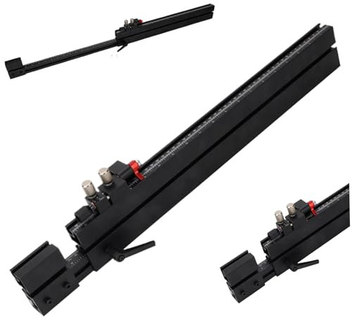 Table Saw Fence, Miter Gauge for Table Saw, Aluminum Alloy Portable Telescopic Miter Gauge for DIY Processing Woodworking Accessories