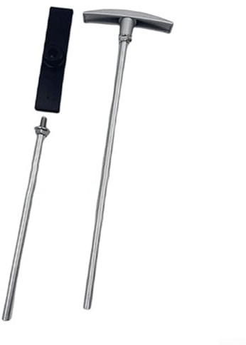 Aprilsunnyzone Waste Valve Handle Replacement Kit,Aluminum RV Black Tank Valve Extension Handle Set for T1046, TX9HPB, 6-Inch 9-Inch Extensions, for Keystone RV Black Tank Valve Systems,(1 Set)