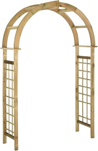 Arche de jardin en bois – Treillis extérieur pour plantes grimpantes élégante pergola parfaite arche de mariage arche en bois vert tonnelle paysage décoration type 3