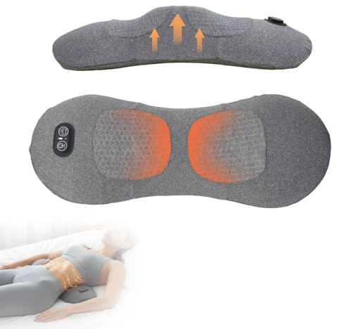 3-in-1 Lumbar Massager with Heating/Vibration/Adjustable Traction Memory foam lumbar pillow conforms to the spine's natural curve for relaxation Smart air cushion Ideal for home, office, or in-car use