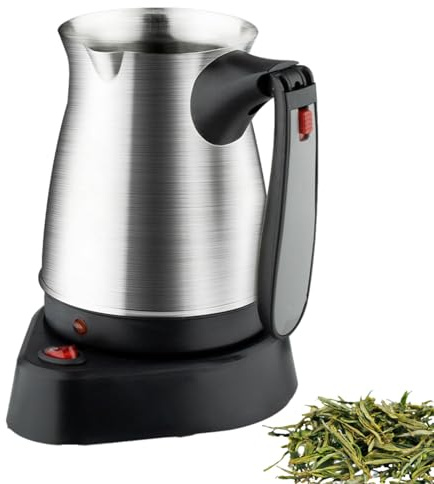 Bollitore elettrico in acciaio 500 ml, riscaldamento elettrico 'acqua per tè, caffè, acqua, famiglia, studenti, adulti, uomini, donne, casa, ufficio, viaggi e cucine