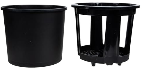 Lurrose Secchio per Coltivazione Patate 29x26,5 Cm in Pp Resistente, Vaso Doppio Strato per Patate Dolci, Cassetta Pratica per Orto Domestico su Balcone e Giardino