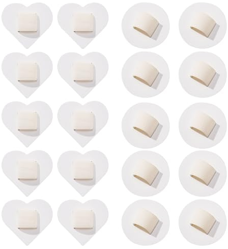 Coussinets pour Bandeaux Lot de 20 Bases à Bandeau DIY | Ornements De Cheveux En Bande Élastique Pour Filles Femmes Tea Party Salle De Bain Coiffeuse