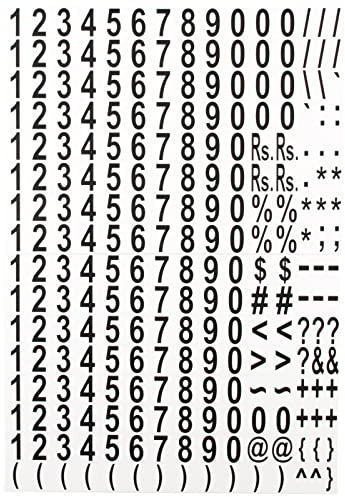 magnets4you Magnetzahlen Set - 240 Zeichen große magnetische Zahlen, inkl. Sonderzeichen | für Schule, Whiteboard, Magnettafel