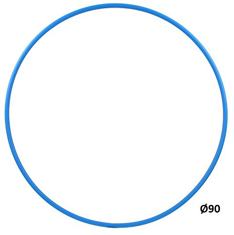 HOOPOMANIA Hula Hoop Blank 16mm [90cm - Azul] - Hula Hoop de plástico de HDPE