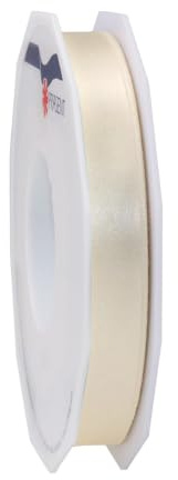 PRÄSENT C.E. Pattberg Satin altgrün (grün), 50 m Satinband zum Einpacken von Geschenken, 6 mm Breite, Geschenkband zum Dekorieren & Basteln, Dekoband, Anlass
