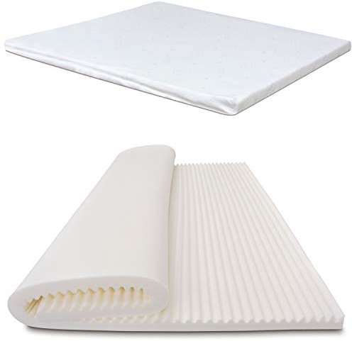 Baldiflex Topper Matratzenauflage aus Memory Foam Wave, abnehmbarer Aloe-Vera-Bezug, ergonomisch, milbendicht, Maße: 70 x 190 cm, Höhe: 3 cm 80x190 Maxicool