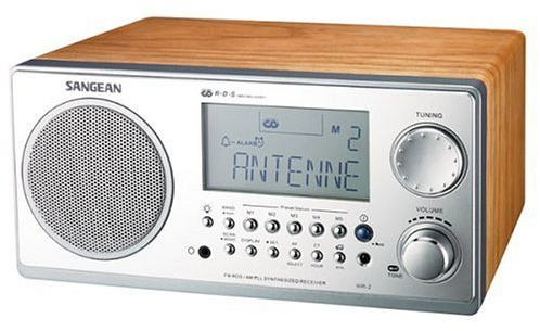 Sangean WR-2 FM-RBDS AMWooden Cabinet Digital Tuning Receiver (Walnut) (Renewed)
