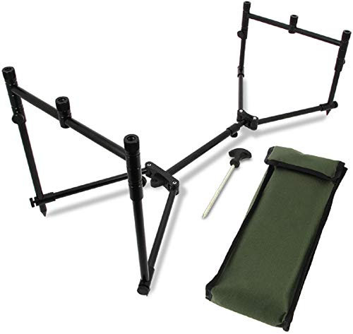G8DS Set Rod Pod Rutenhalter + Tragetasche inklusive Absteckspitze + Biwak Absteckspitze