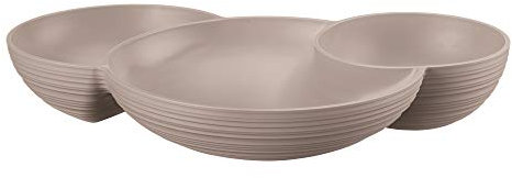 Guzzini - Tierra, Antipastiera - Grigio Tortora, 29,5 x 21,4 x h5,2cm - 171200158