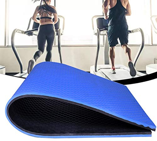 PPGE Home Laufband Matte Schalldämmend 2.5 cm Dick Fitnessgeräte Unterlage Dämpfungsmatte Bodenschutzmatte Antivibrationsmatte Antirutschmatte Yoga Unterlegmatte A-160×80×2.5 cm